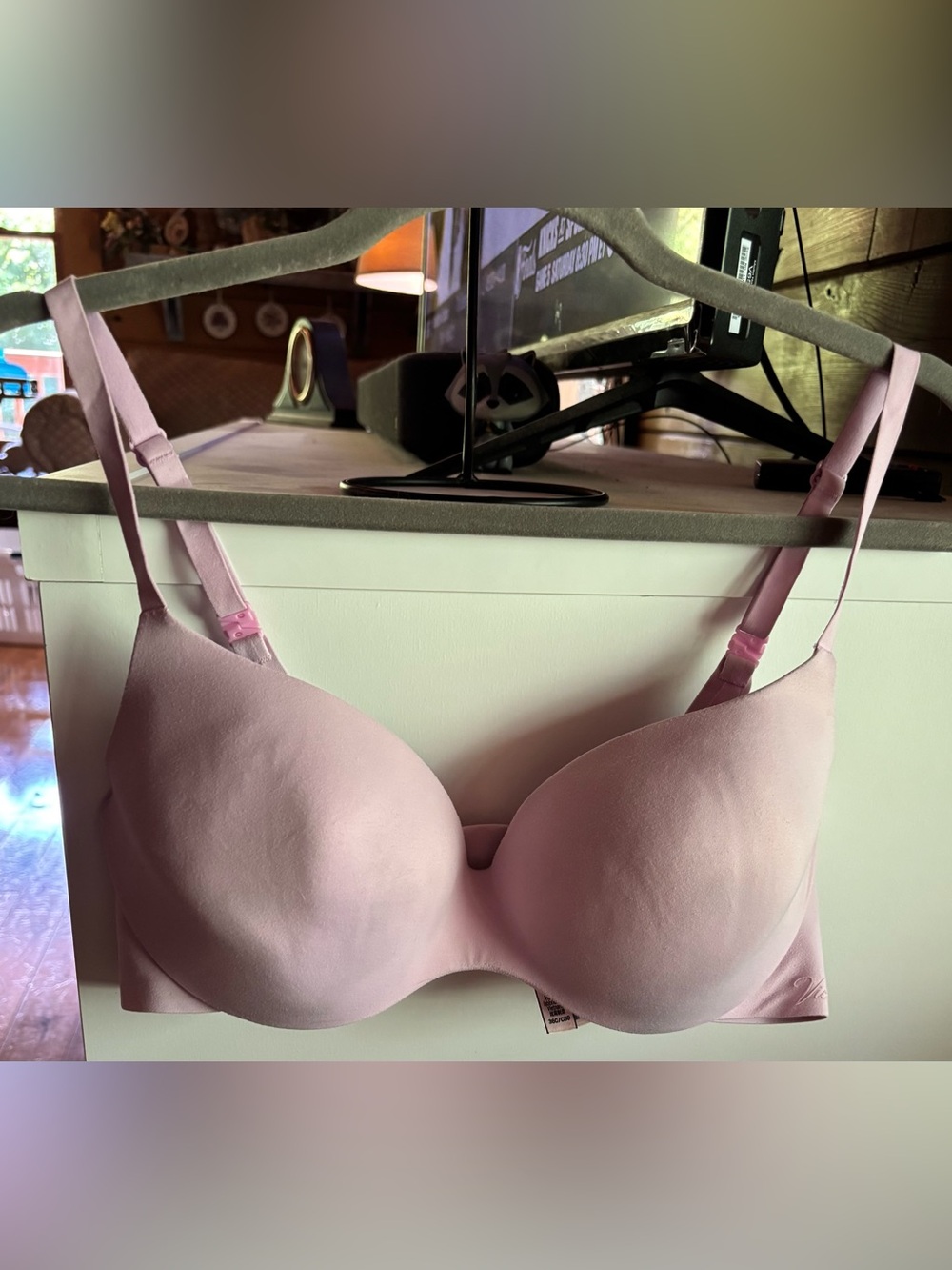 Incredible by Victoria's Secret Perfect Shape Bra Lined Demi Pink Size 36C